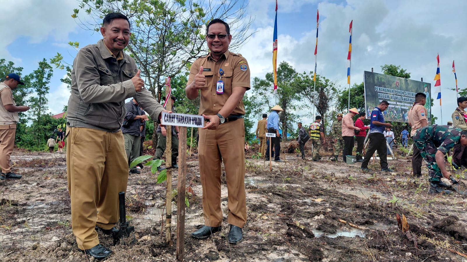 Penghijauan Penanaman Pohon Di Wilayah Kodim 0907/Trk
